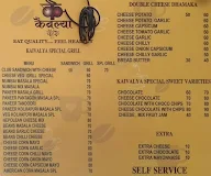 Kaivalya Cafe Katta menu 3