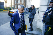 Mayor of London Sadiq Khan leaves Downing Street on March 16, 2020, as the coronavirus outbreak started to take hold Britain.