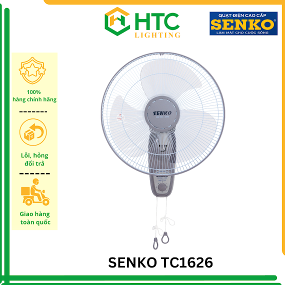 Quạt Treo Tường 2 Dây Senko Tc1626 - Giao Màu Ngẫu Nhiên