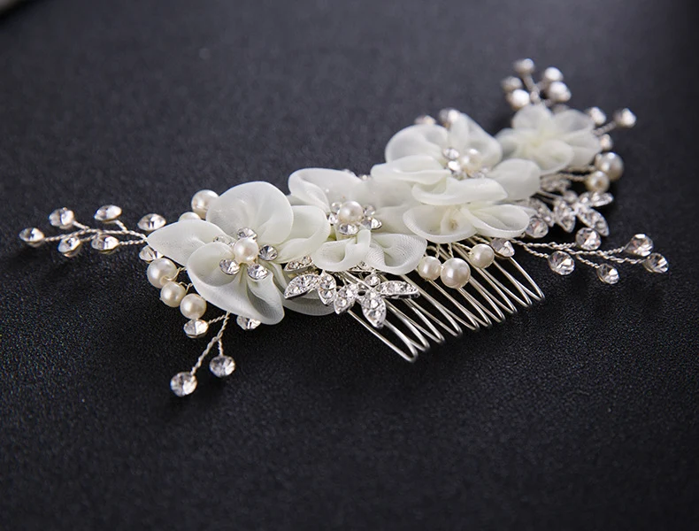 Title 1, Tiara de Flores de Cristal Feita à Mão, com Tem...