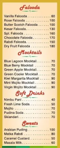 Platinum Snacks Bar menu 1