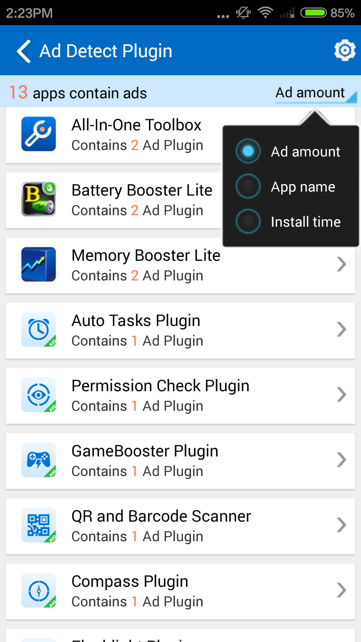 Скриншот Ad Detect Plugin - Handy Tool