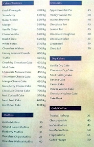 Bakers Bite Cafe menu 2