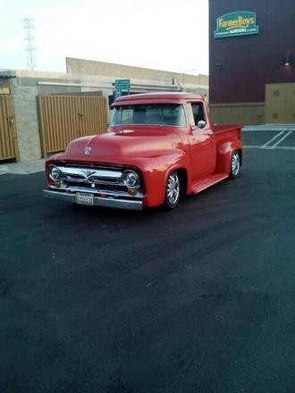 Classy Red pickup truck 1956 Hire CA