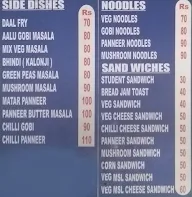 Vijay Delhi Chats menu 2