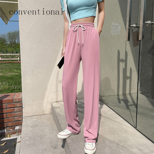 Title 4, Simple Womens High-Waist Drape Straight-Leg Pa...