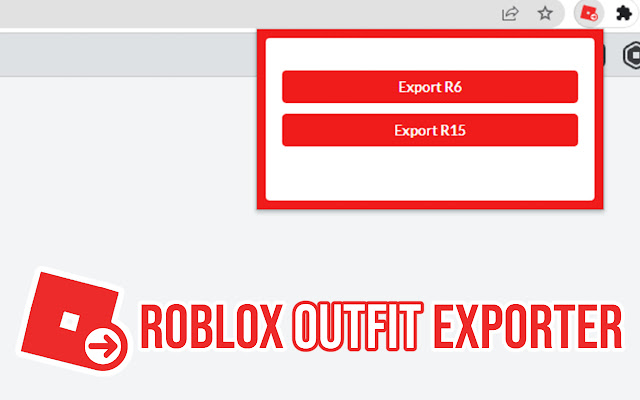 Roblox Outfit Exporter chrome extension