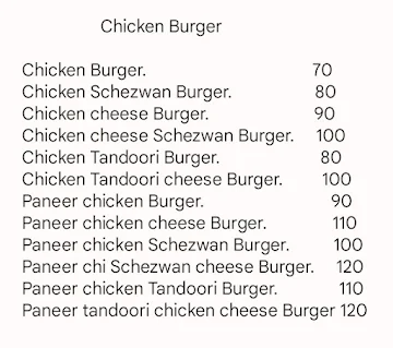 Buddies Burger's menu 