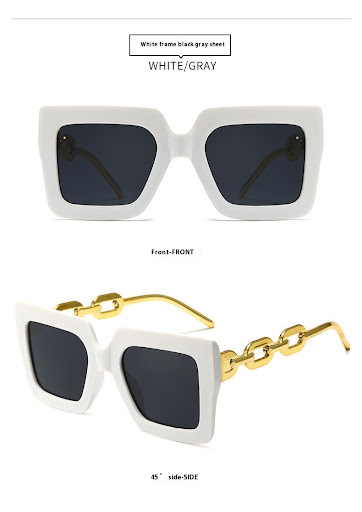 Title 8, Square Chain Sunglasses Sun Glasses Retro Perso...