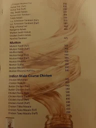 Hotel Jawahar menu 1