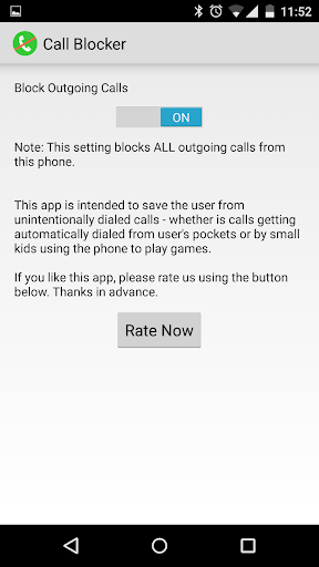 Outgoing Call Blocker Lite