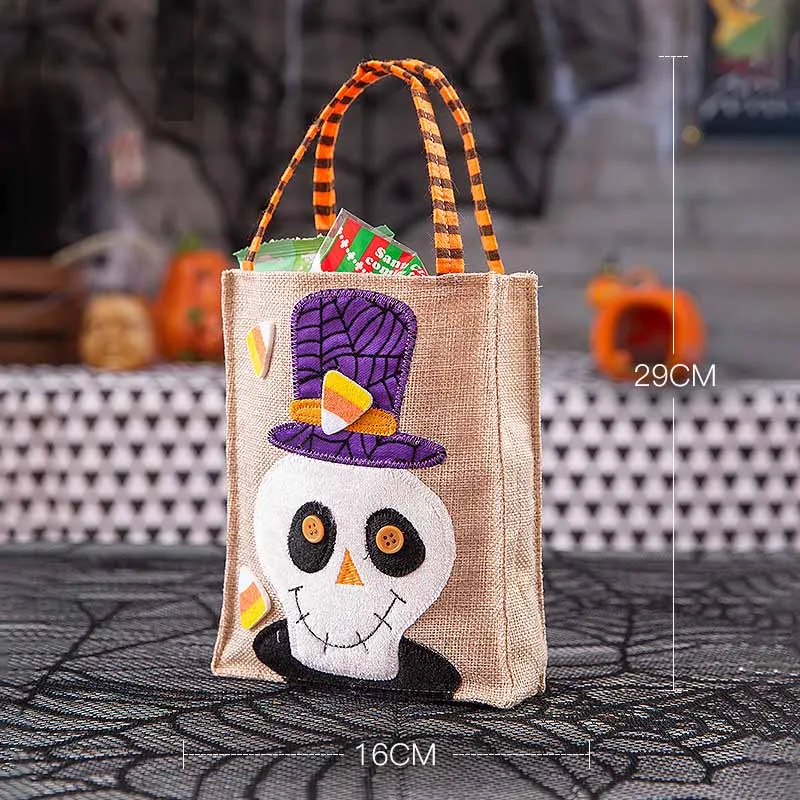 Title 3, Bolsa portátil de abóbora para doces de decoraç...