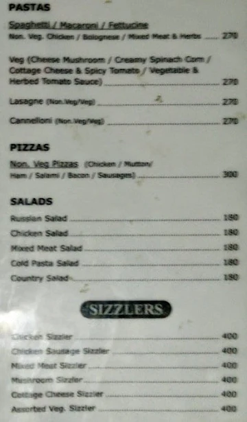 The Ghetto menu 