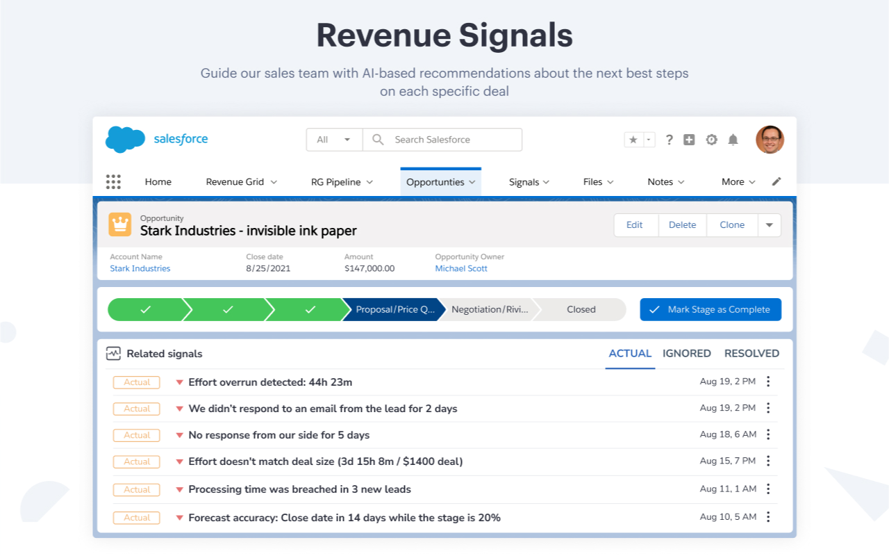 Revenue Grid for Salesforce and Gmail Preview image 6