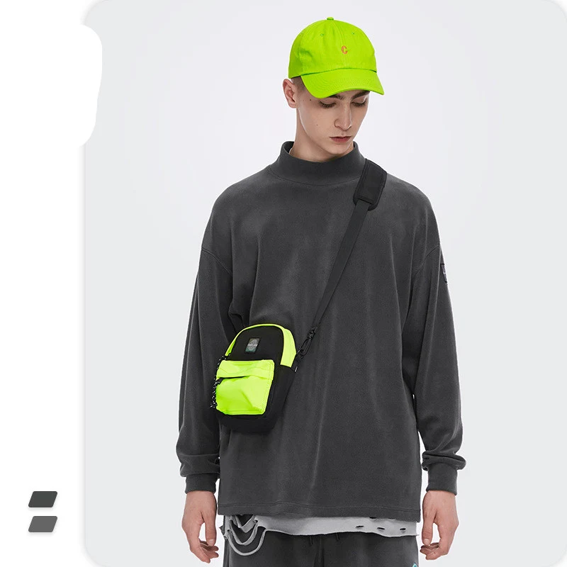 Men's Long Sleeve Half High Neck T-shirt