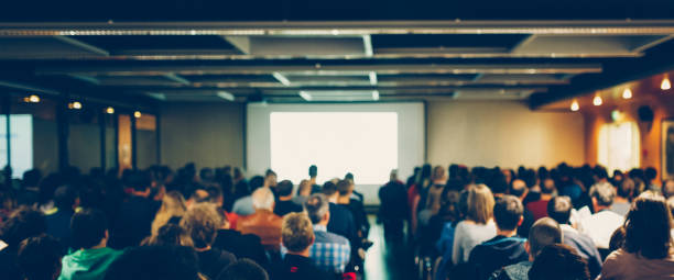 A conference with multiple attendees