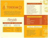 Butter Cream Co. menu 1