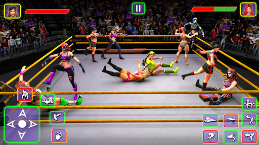 Screenshot Girls Wrestling Fighting arena