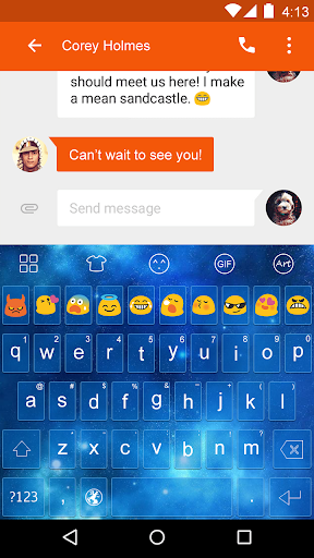 Galaxy Sun-Love Emoji Keyboard