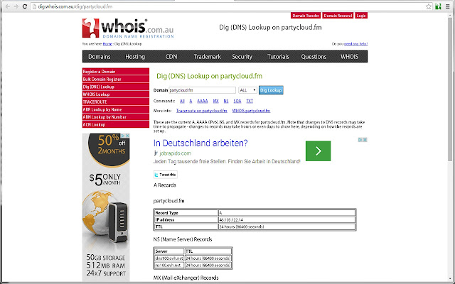Whois DNS Lookup