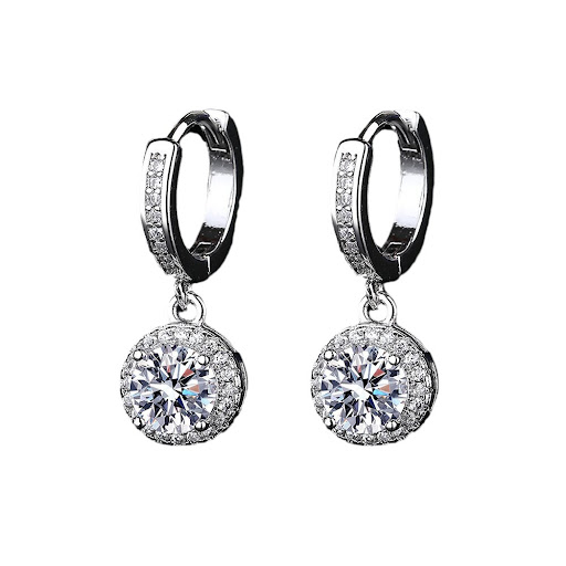 Title 1, Tassel Princess Round Bag Silver Earrings – Ele...