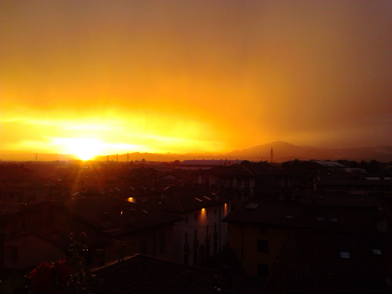 tramonto dall'alto di vamp