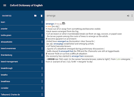   Oxford Dictionary of English- screenshot thumbnail   