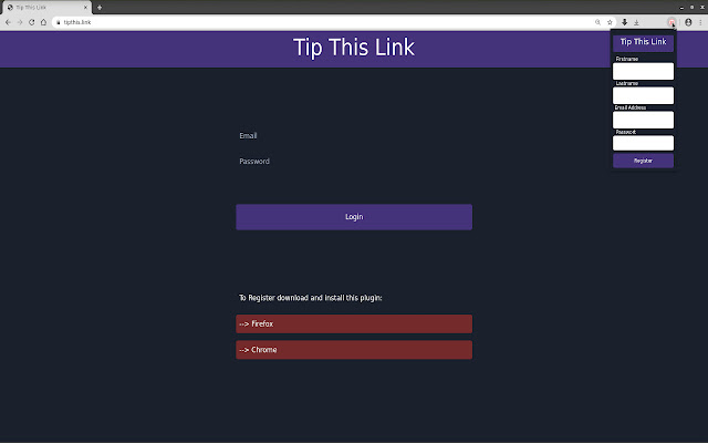 tipthis.link chrome extension