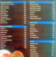 Juice Burger menu 2