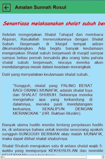 Amalan Terbaik Sunnah Rosul