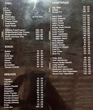 Frys Restaurant menu 2