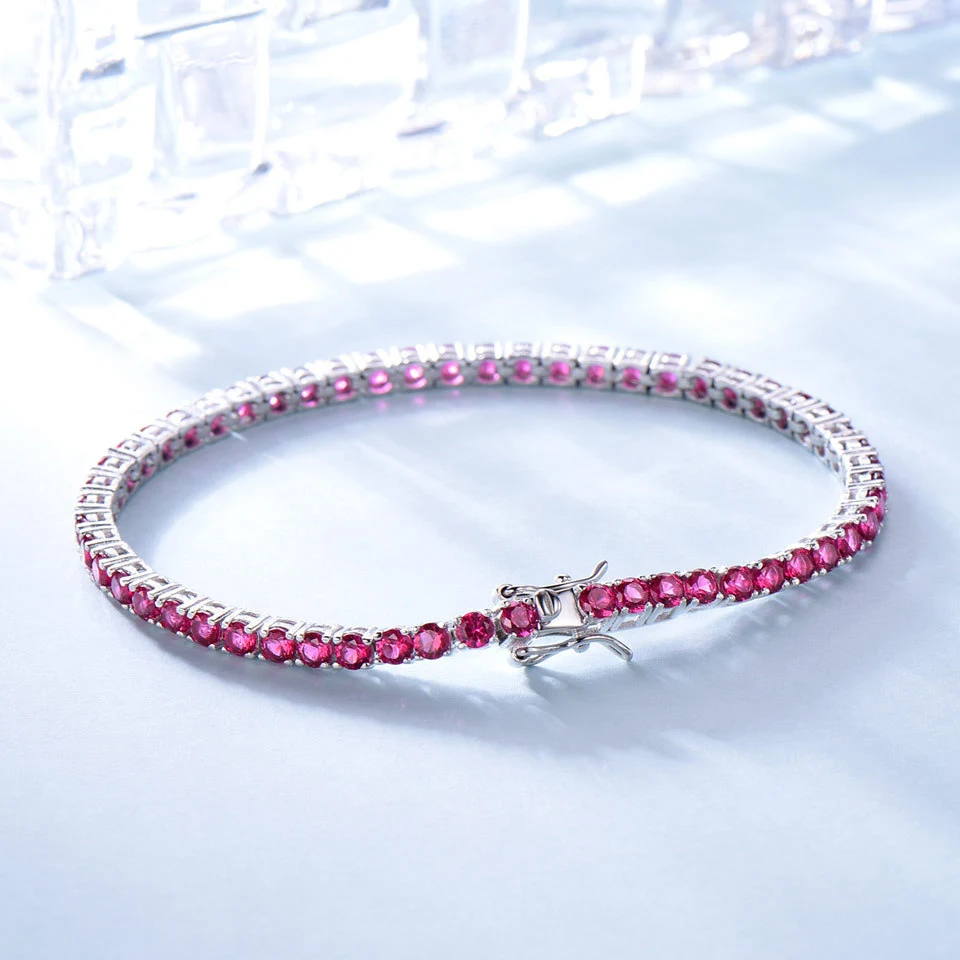 Title 5, S925 Sterling Zilveren Tennisarmband met Volle ...