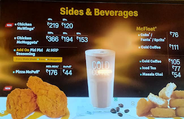 McDonald's menu 