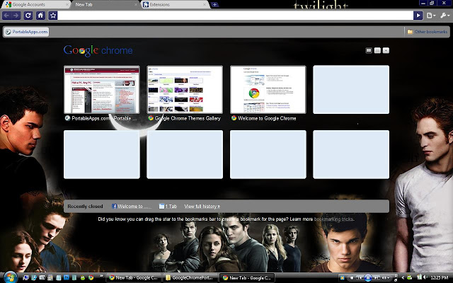 the twilight saga chrome extension