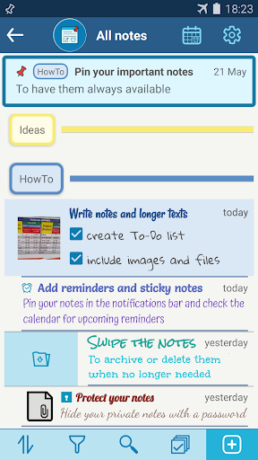 Screenshot Note Manager: Notepad app with