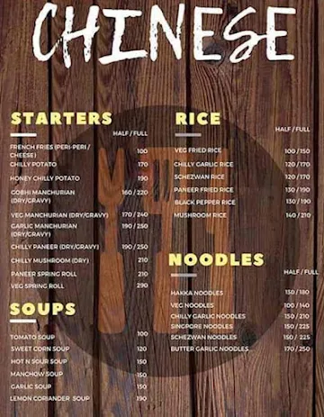 Zaika Bita menu 