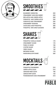 Pablo- The Food Cartel menu 1