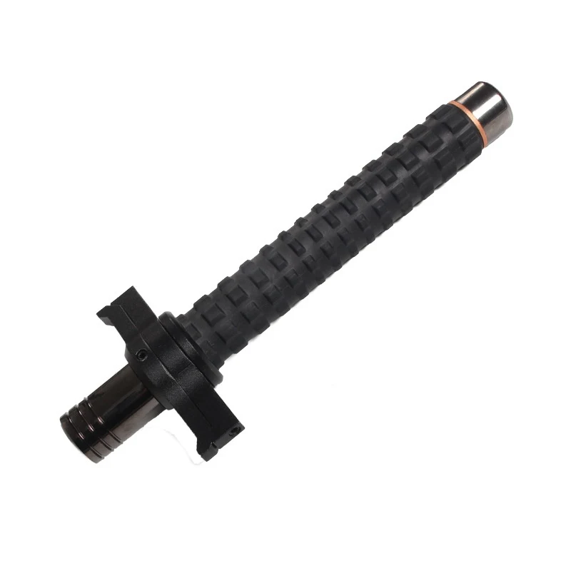 Couteau Bloc Garde Main Trois Sections Bâton Extensible Alliage Acier Auto-défense Compact et Fiable pour Votre Sécurité Personnelle