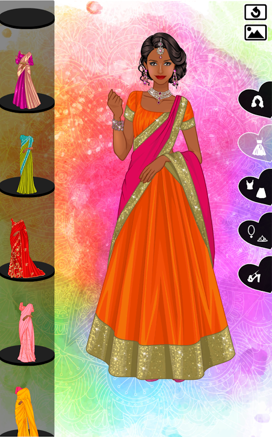 Sari maker dress up game