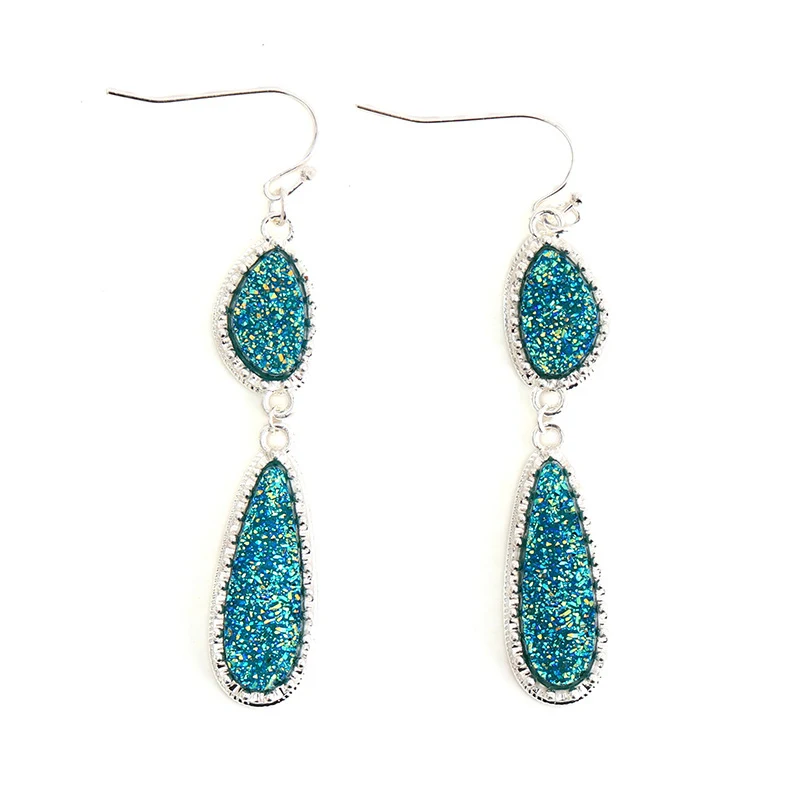 Sweet Personality Irregular Long Water Drops Earrings. Enhance your style with these elegant earrings, adding a touch of