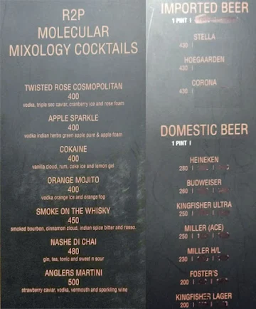 R2P - Right To Party menu 