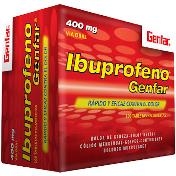 Ibuprofeno 400 mg Genfar Caja x 100 Tabletas  