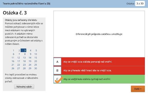 eTesty - náhodné pořadí odpovědí screenshot 3