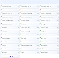 Rolls Cafe menu 2
