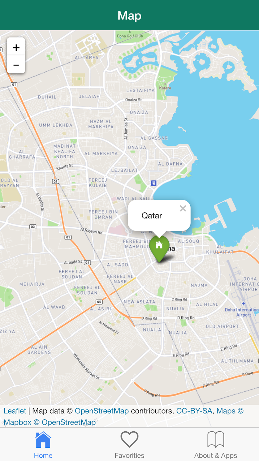 Qatar offline map Screen 1