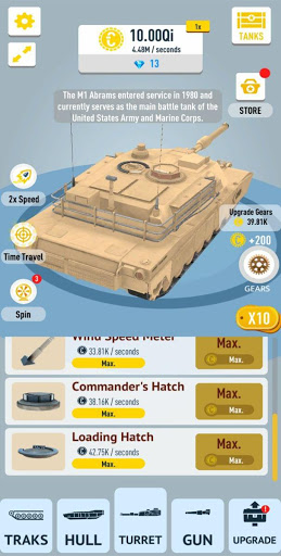 Screenshot Idle Tanks 3D Model Builder