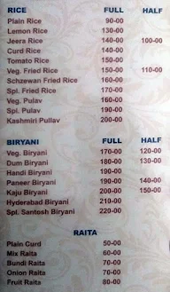 New Balaji Santosh Dhaba menu 2