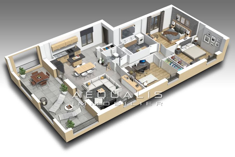 Vente appartement 4 pièces 78 m² à Carros (06510), 285 915 €