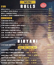 A To Z Biryani And Rolls menu 1