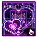 Baixar Sparkling Purple Heart Keyboard Theme Instalar Mais recente APK Downloader